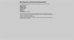 Desktop Screenshot of fearonrevellprojects.org