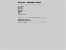 Tablet Screenshot of fearonrevellprojects.org